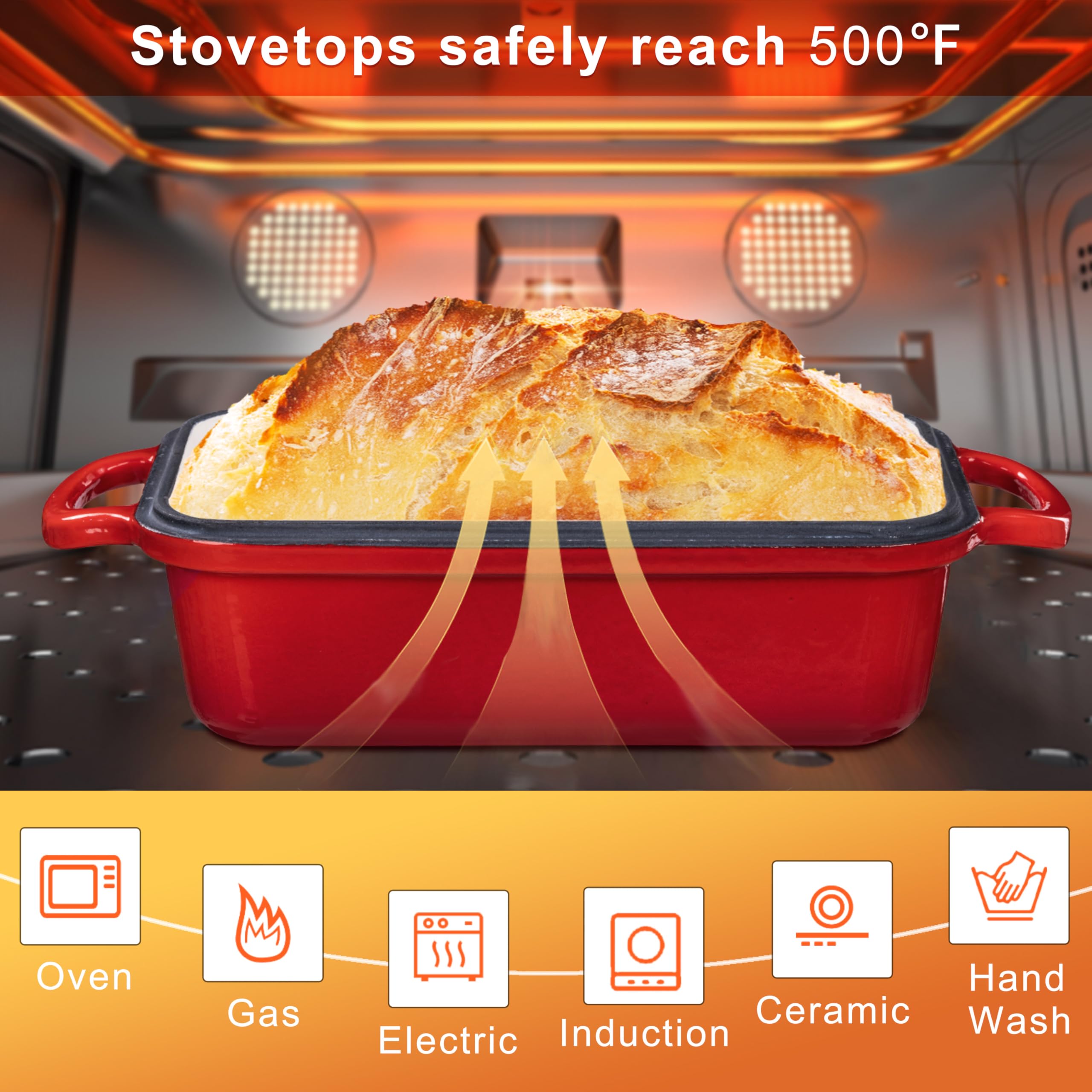 GRMlmosa easy-clean cast iron pan supports gentle maintenance and long-lasting performance.