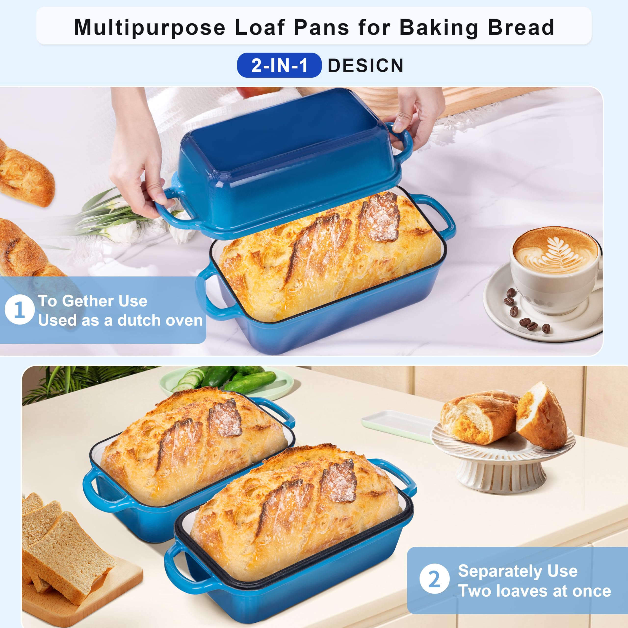 GRMlmosa enameled cast iron pan with lid delivers reliable heat and easy cleaning.