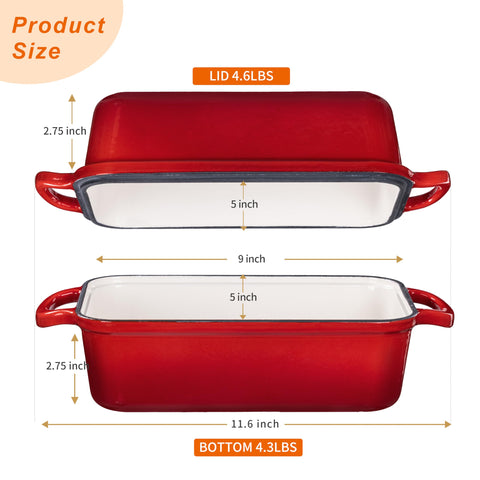 GRMlmosa loaf pan lid-top use enhances bake options with a second surface.
