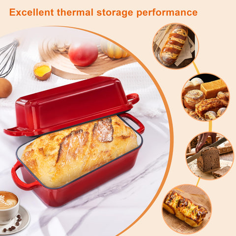GRMlmosa sourdough bread pan promotes even heat for golden crusts.