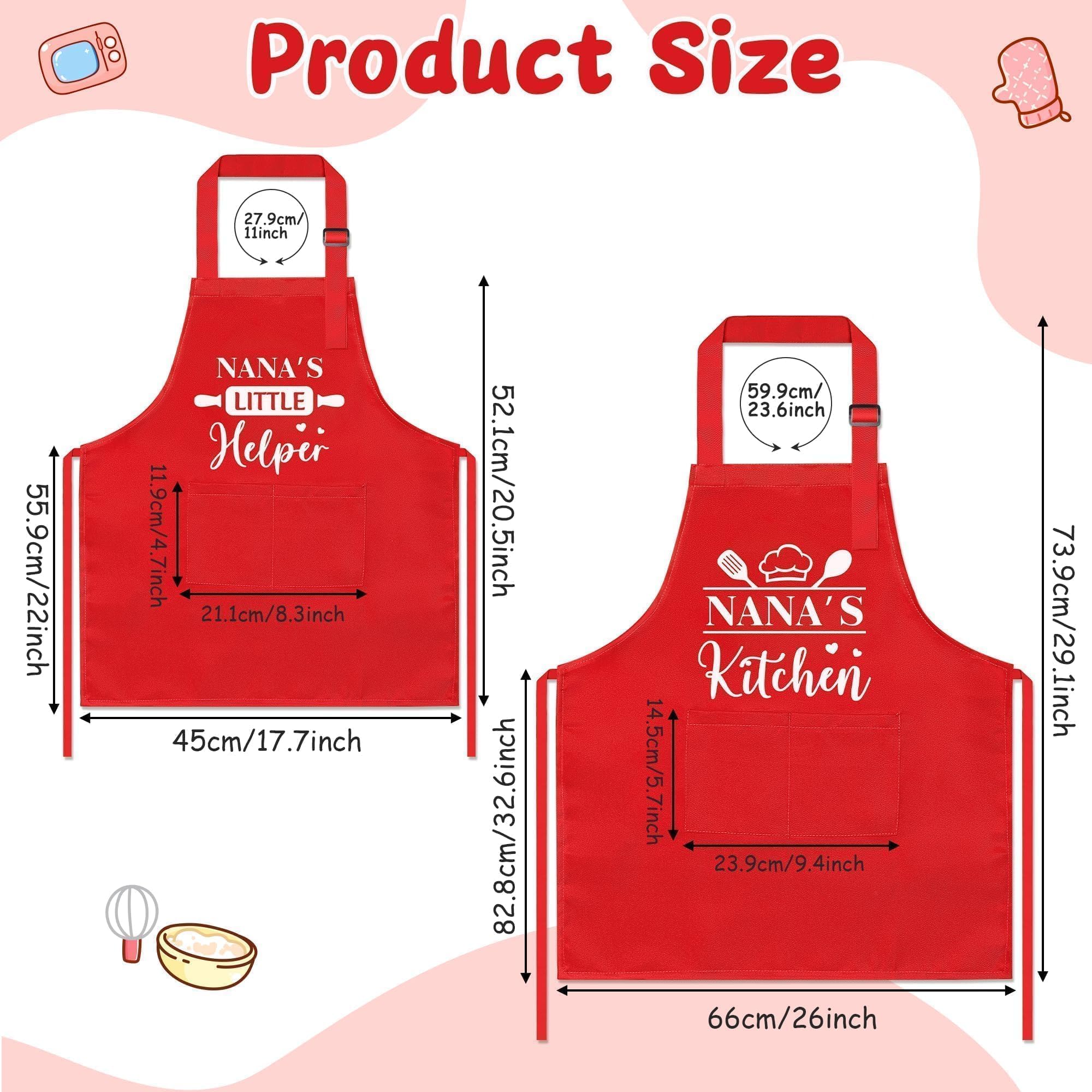 GROBRO7 adult-size apron 29-1x26 inches for full coverage and a professional look.