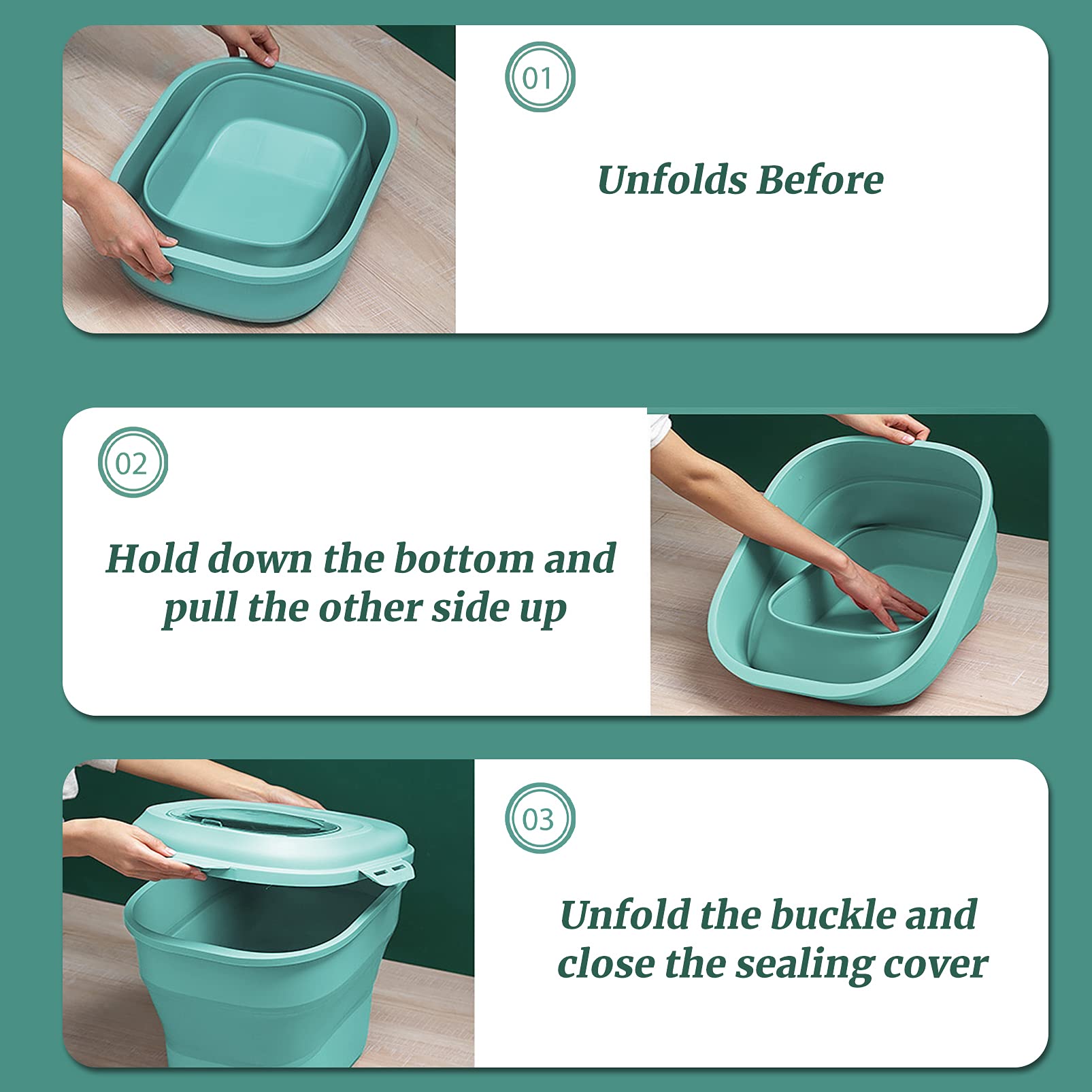 Gropecan rolling container with airtight locking lid for easy pantry movement.
