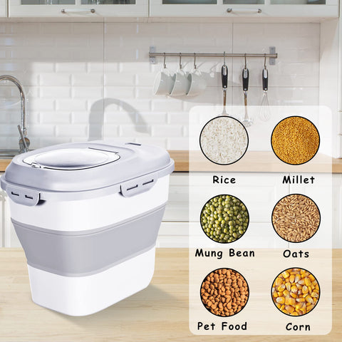 Gropecan measuring cup included for precise portioning and quick refills.
