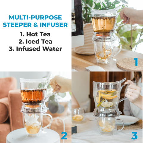 GROSCHE Aberdeen teapot spout pour highlights spill-free pouring and sleek look