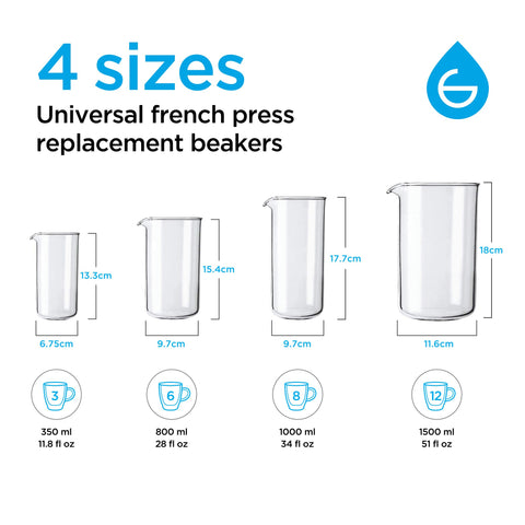 GROSCHE beaker is top-rack dishwasher safe for effortless cleaning.