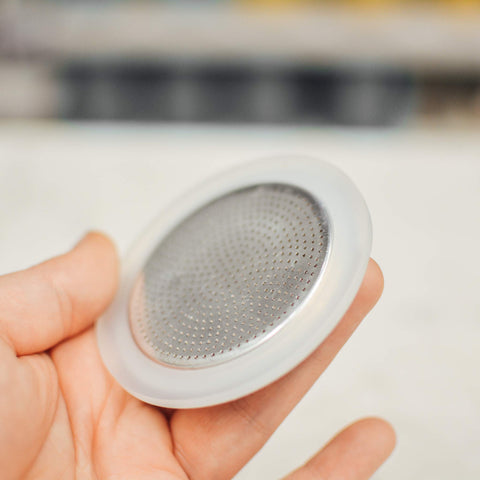 GROSCHE Milano exploded view showing seals and filter screen inside.