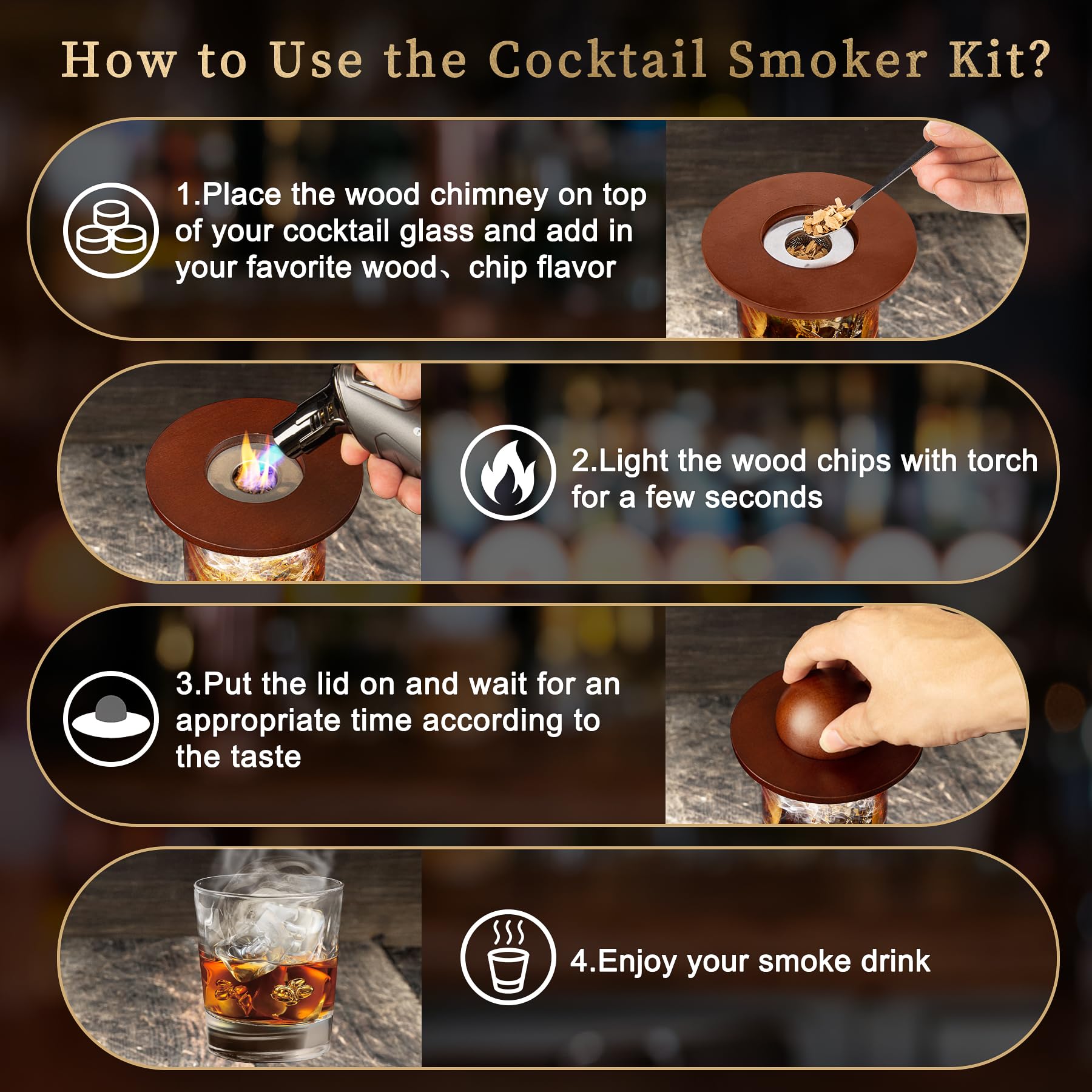 Grovind portable smoker kit used at home, outdoors, or gatherings.