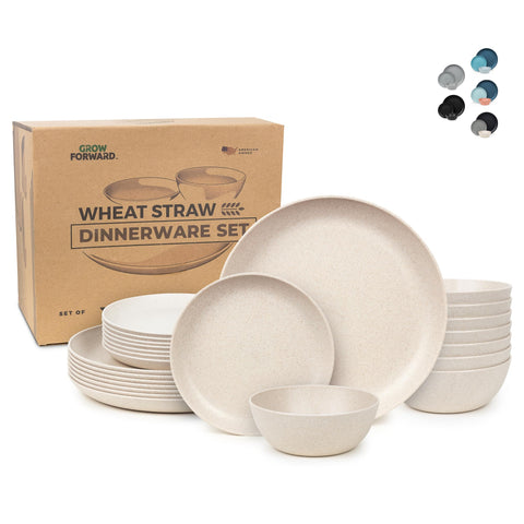 Grow Forward Sahara unbreakable dinner plates for outdoor dining and easy cleanup.