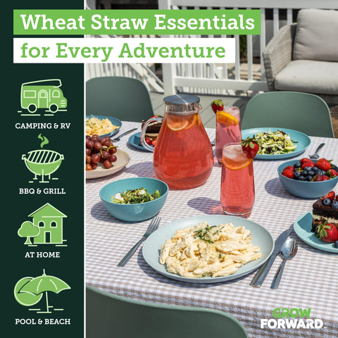 Grow Forward Seascape 7.5-inch dessert plate, stylish for gatherings.
