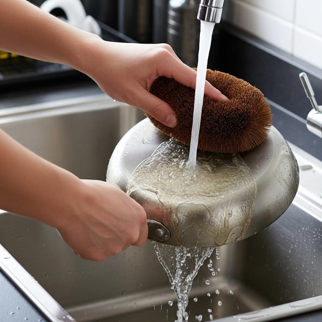 GrowByCoco Tawashi natural brushes reduce plastic waste in kitchens.