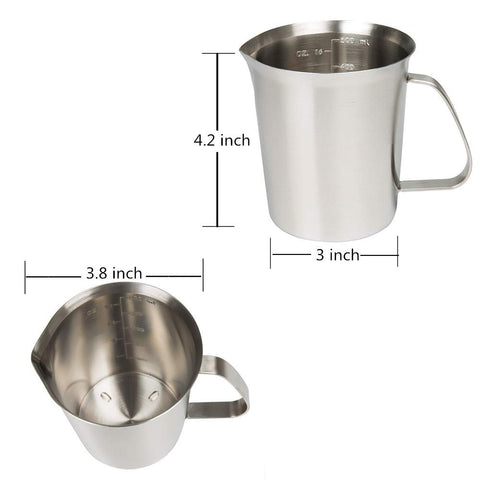 GRSPEHS steaming pitcher ideal for latte art and froth separation.