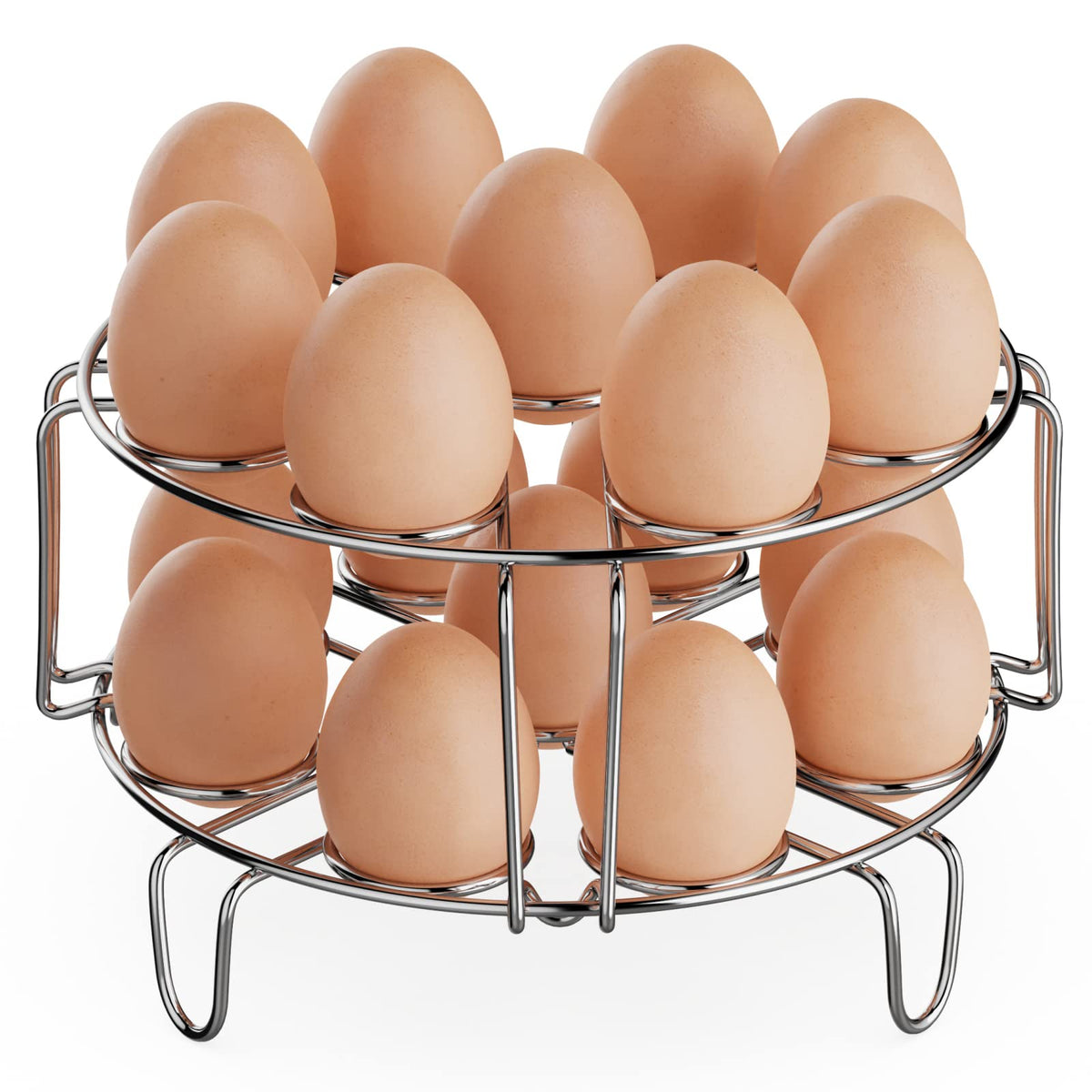 GSlife egg steamer rack showing 18-egg capacity for quick meal prep