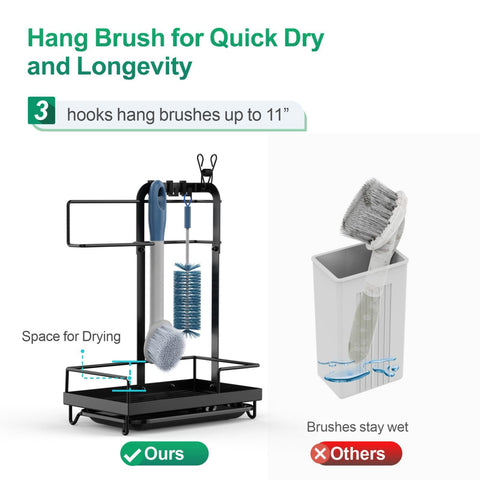 GSlife Sink Caddy bottle inverted design helps use every soap drop.