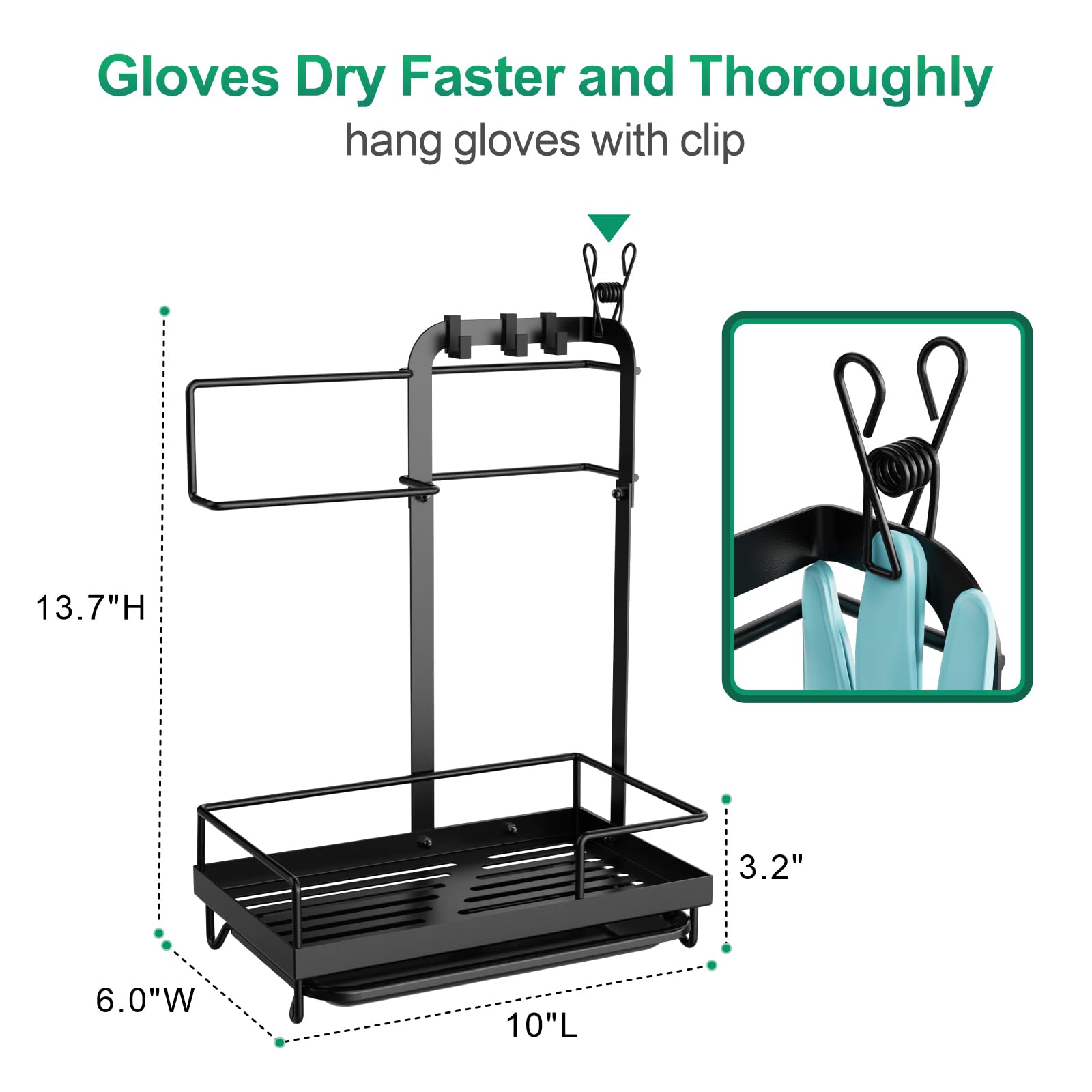 GSlife Sink Caddy side view highlights compact footprint beside the sink.