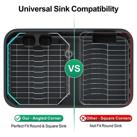 GSlife universal sink compatibility fits square or round sinks