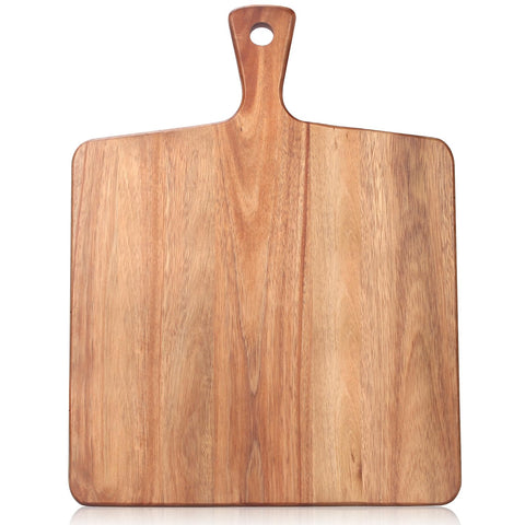 Gtencemen acacia cutting board top view shows large prep surface