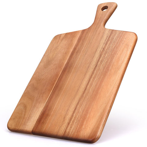 Gtencmen acacia cutting board with handle for easy prep and serving