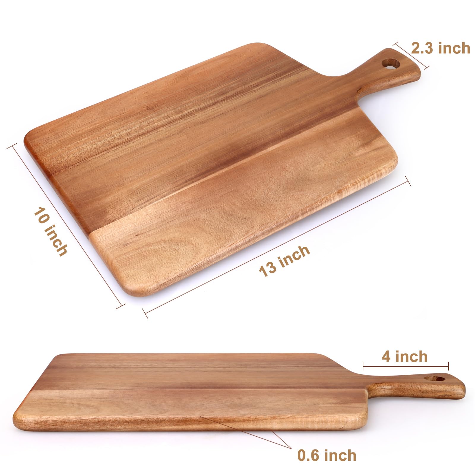 Gtencemen wooden chopping block showcases natural grain and durability