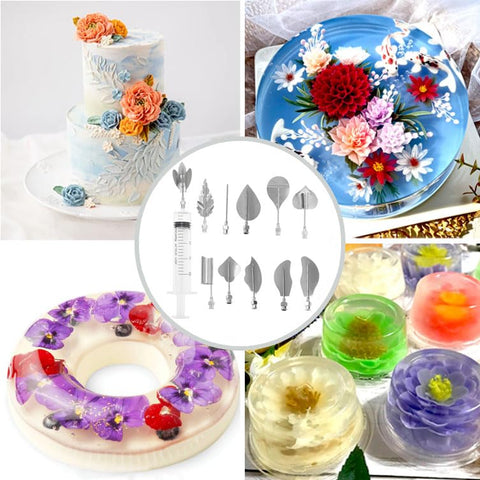GTHYLAM dishwasher-safe jelly art tools simplify cleanup after decorating sessions.
