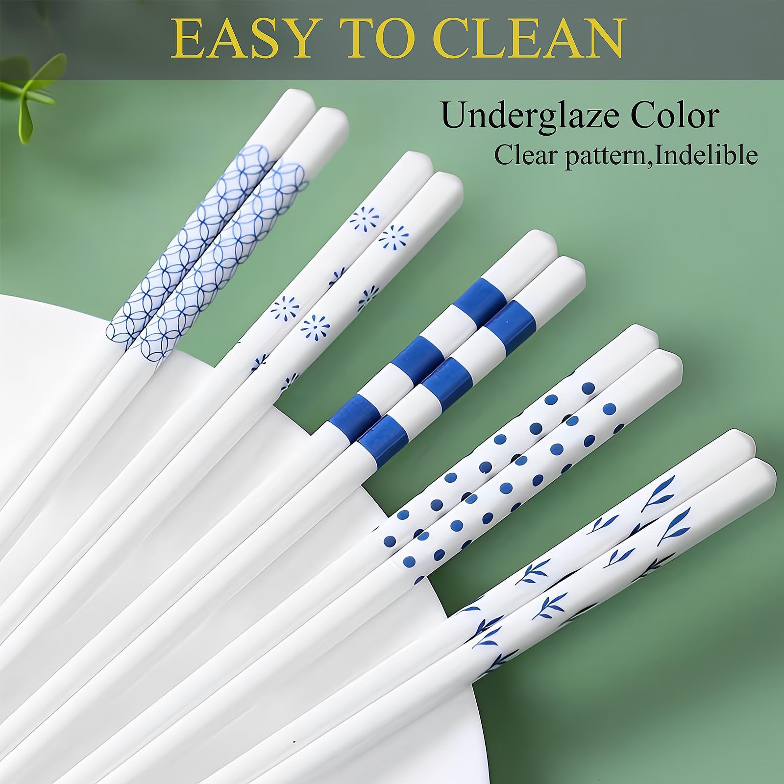 GTIEDIK dishwasher-safe chopsticks ready for quick cleanups after meals.