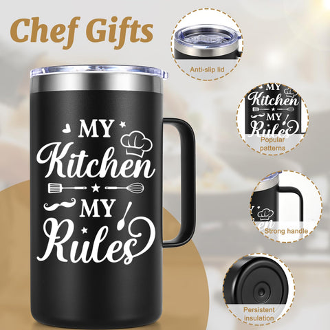 Gtmileo Chef Gifts double-wall insulation graphic illustrating temperature retention
