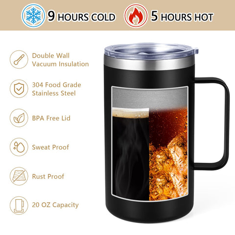 Gtmileo Chef Gifts mug in use at an office desk for hot coffee or cold water