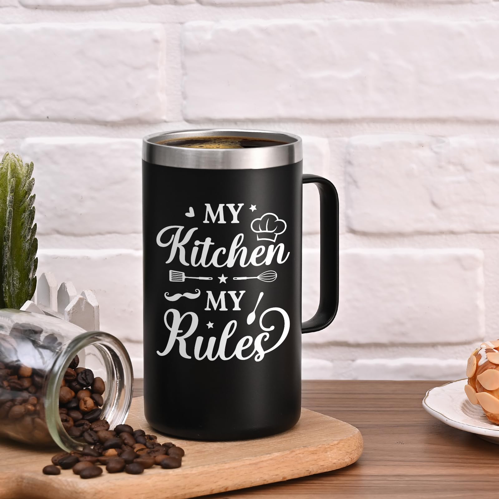 Gtmileo Chef Gifts mug outdoors as a durable travel companion for meals