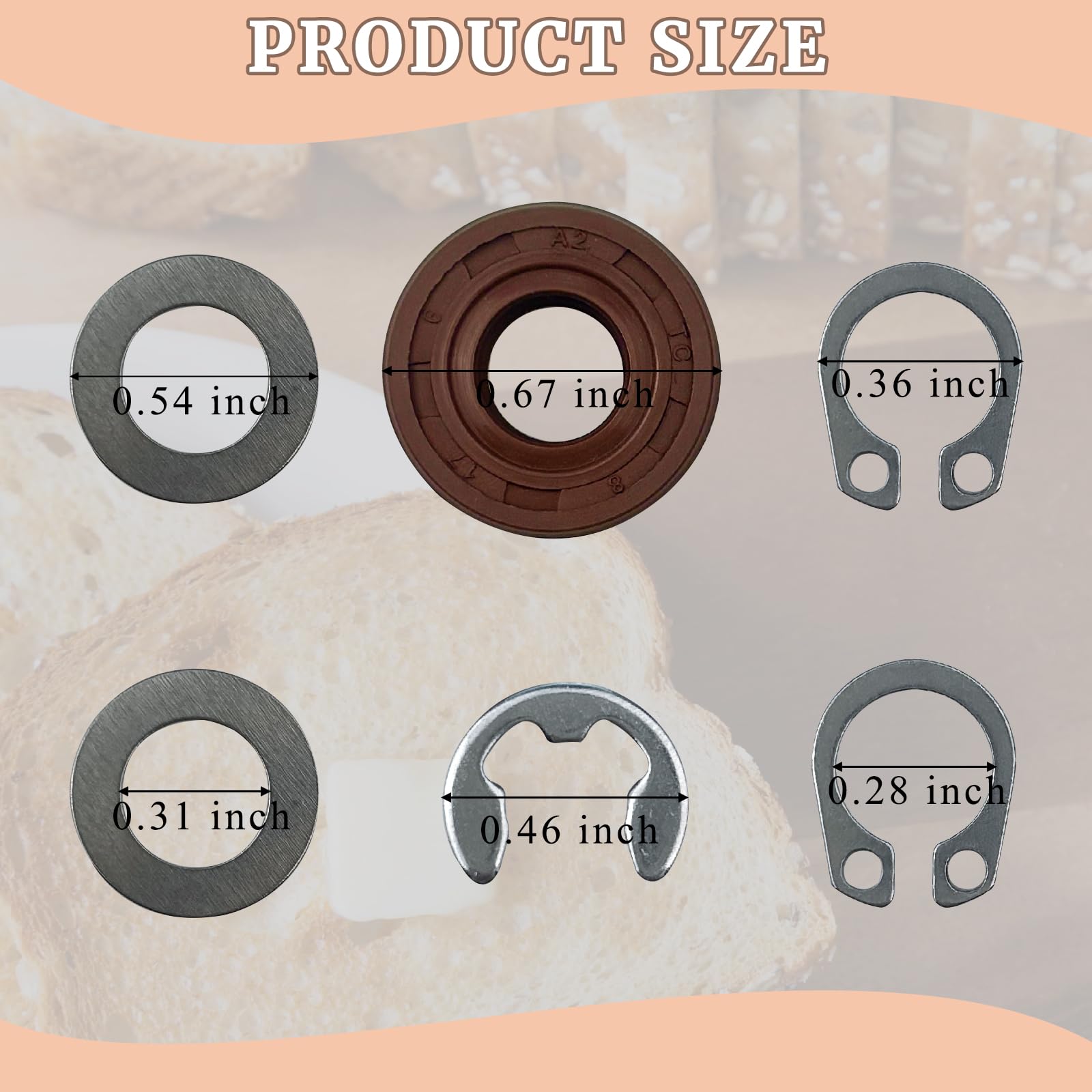 gtpartes CBK-100 washers assembly shows two stainless steel flat washers for durability.