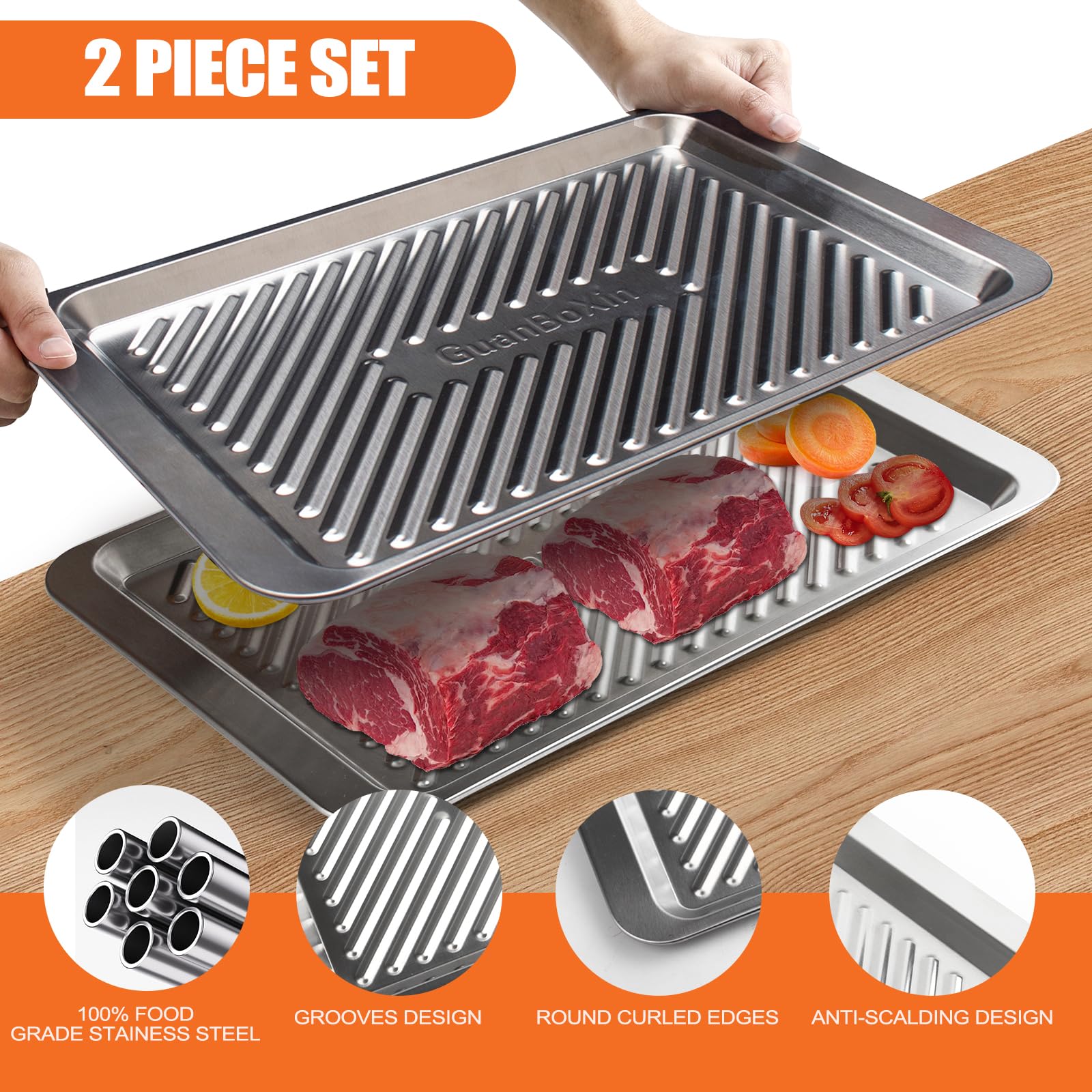 GuanBoXin cooked meat serving tray showcases finished dishes neatly.