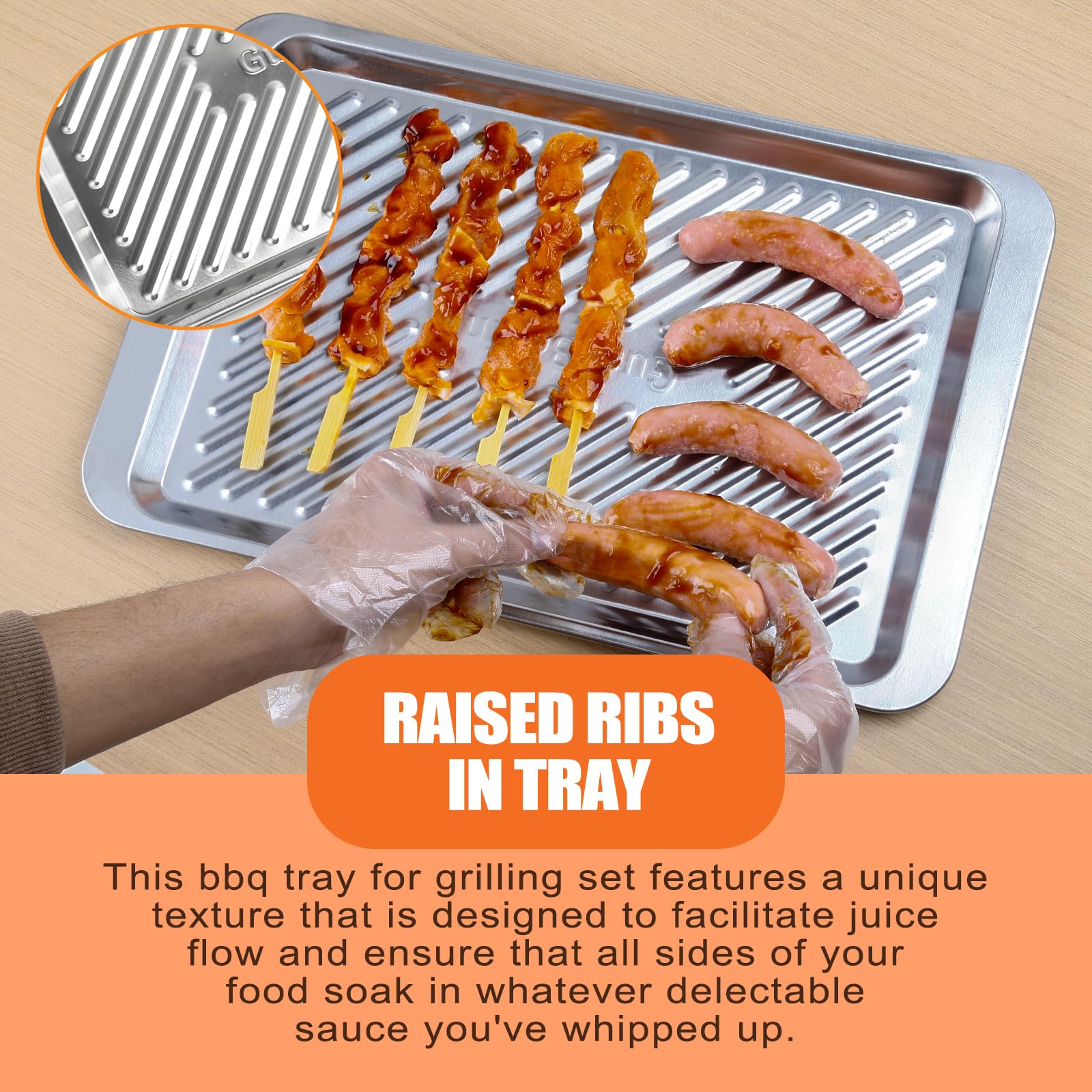 GuanBoXin stackable tray set supports up to 20 lbs for versatility.