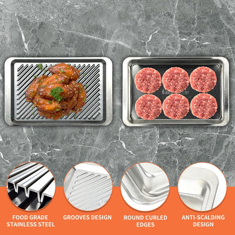 GuanBoXin stainless steel trays deliver durability and heat resistance.