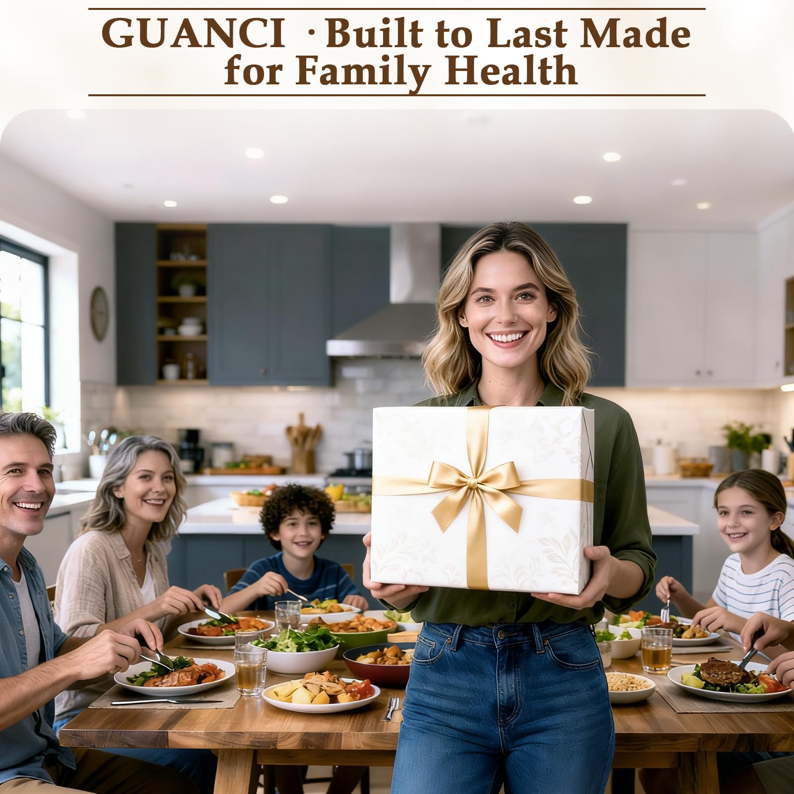 GUANCI cutting board gift packaging, ready for gifting on special occasions.
