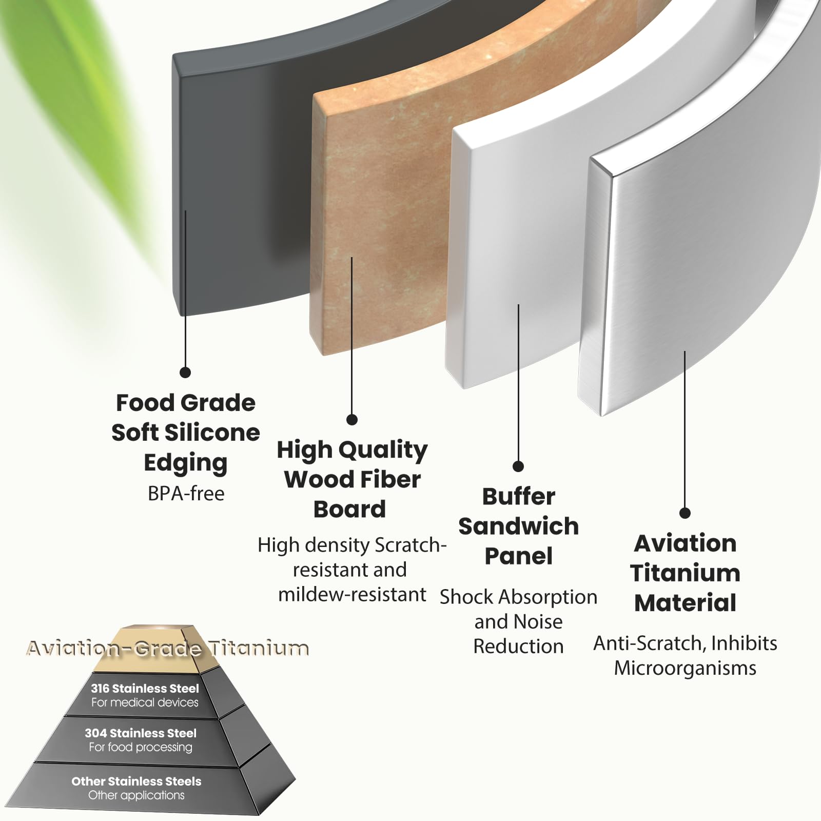 Guanci wood-fiber side for vegetables and bread with smooth surface