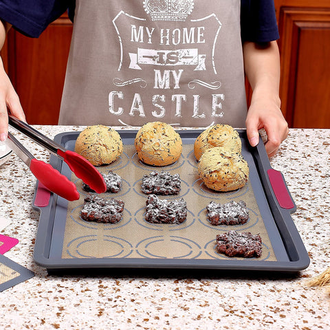 Guanci silicone baking mat 11-3-4 by 8-1-4 inches nonstick surface