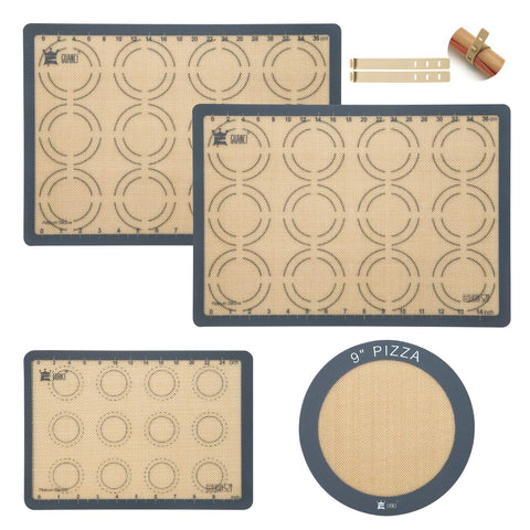 Guanci silicone baking mat set rolling macarons for even rolling and easy release