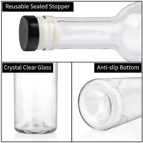 GUANENA glass bottle with elegant straight design, ideal for gifting.