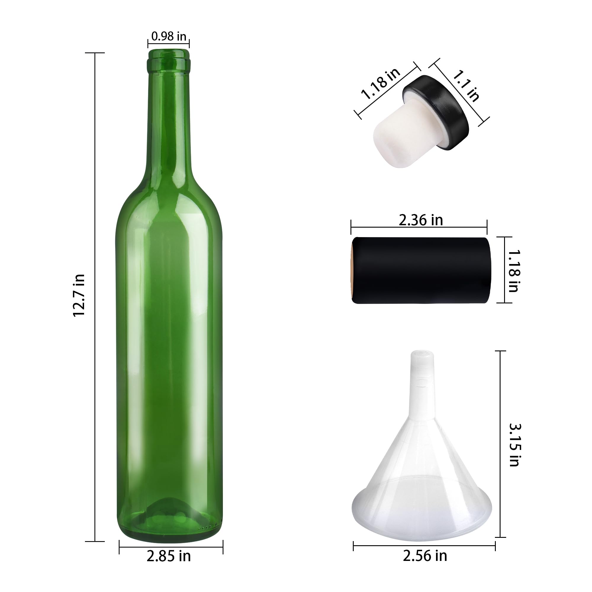 GUANENA funnel included for clean pouring during home brewing.