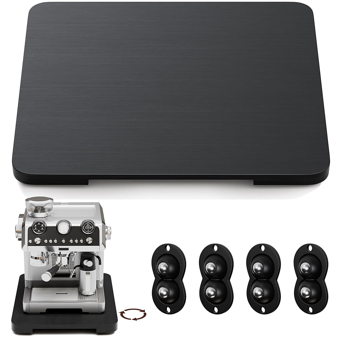 GuanQiao 360° rotation slider enables easy movement of heavy appliances.