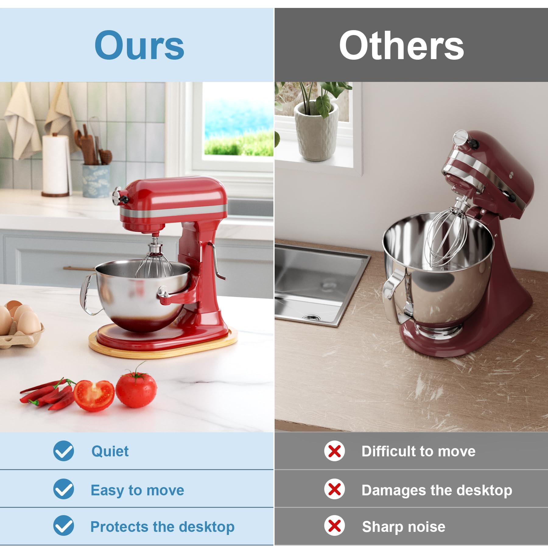 American-quality design with durable bamboo suitable for busy kitchens.
