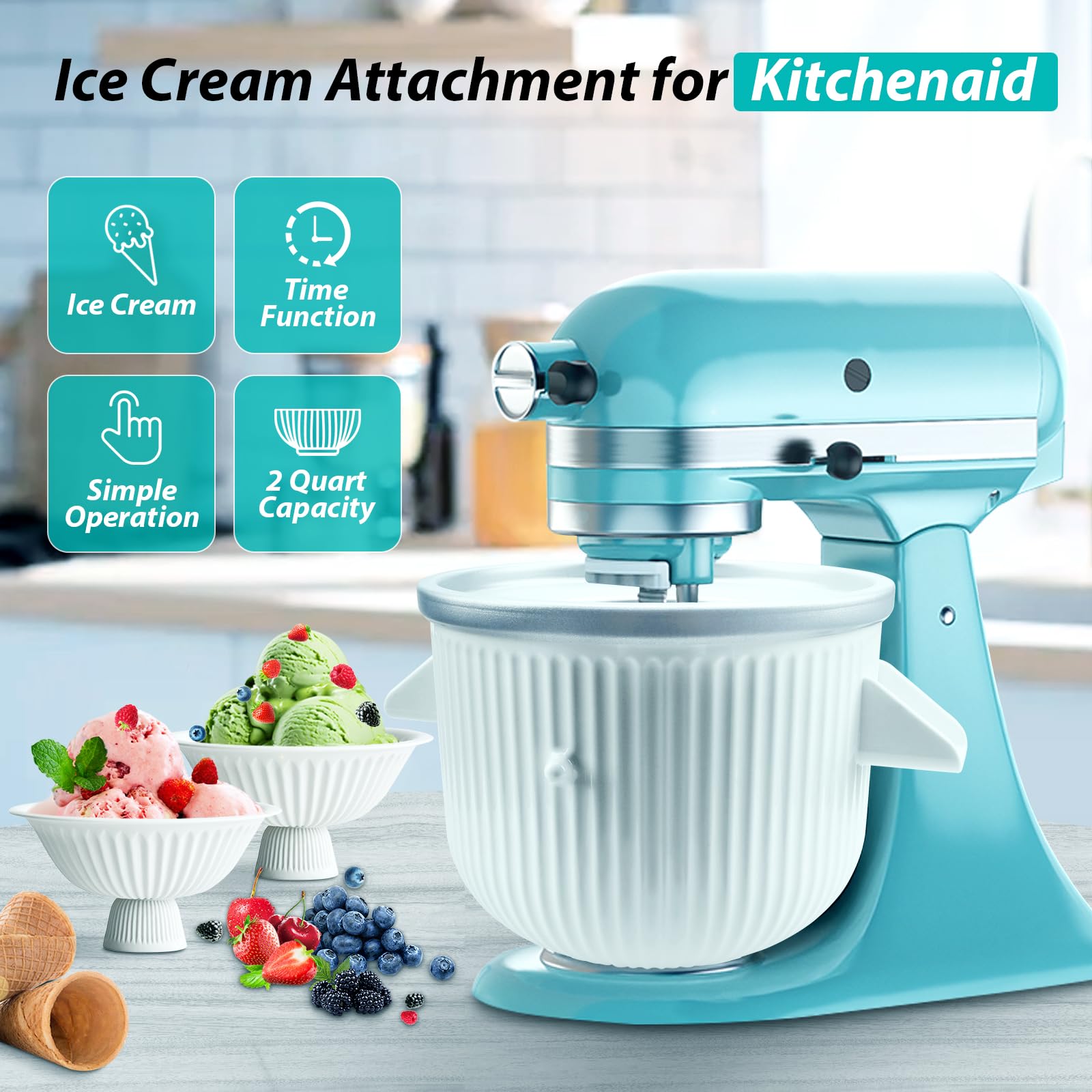 GuanQiao dasher and hub assembly for smooth ice cream churning