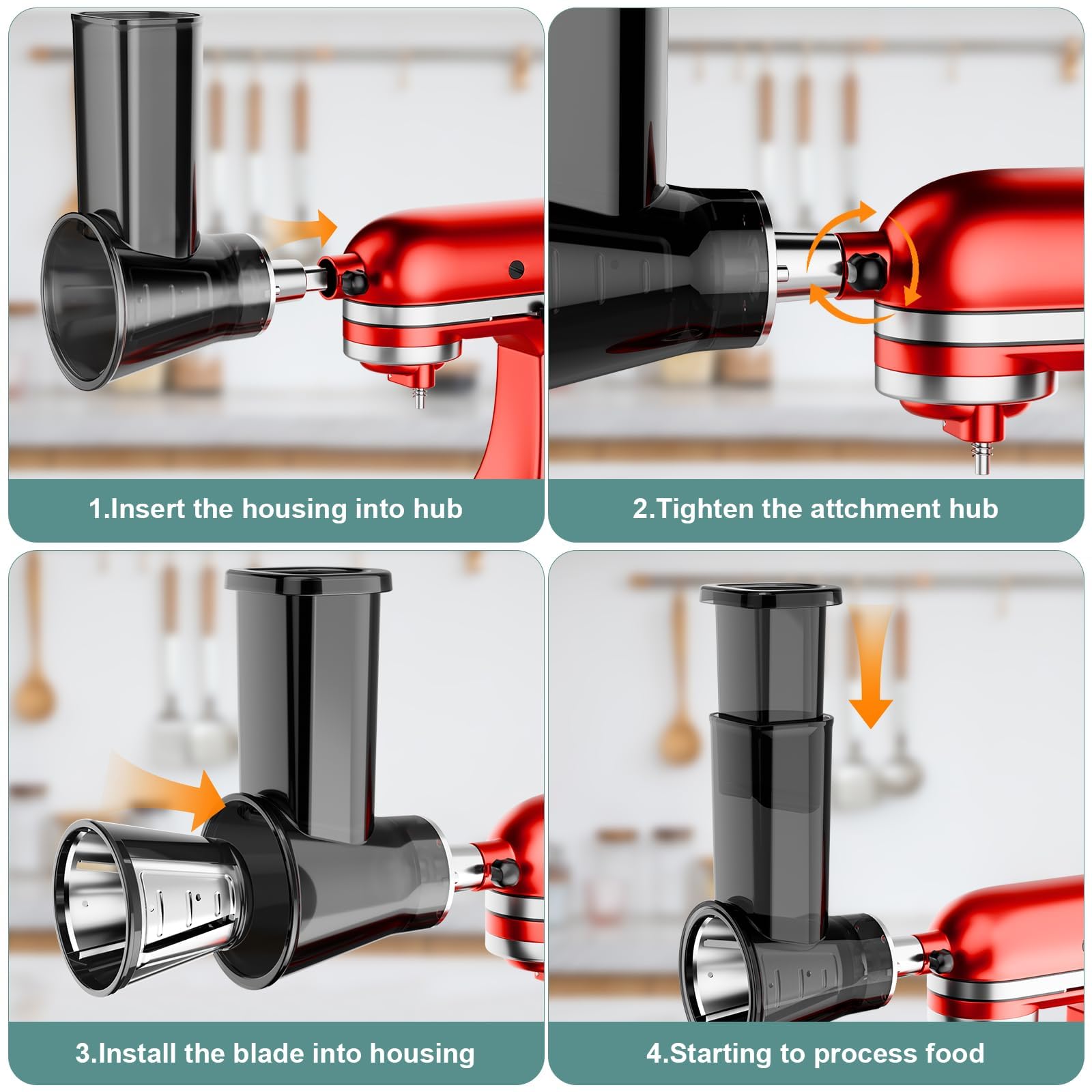 GuanQiao dishwasher-safe attachment for easy top-rack cleaning.