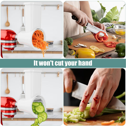 GuanQiao multi-purpose food prep attachment expands KitchenAid capabilities.