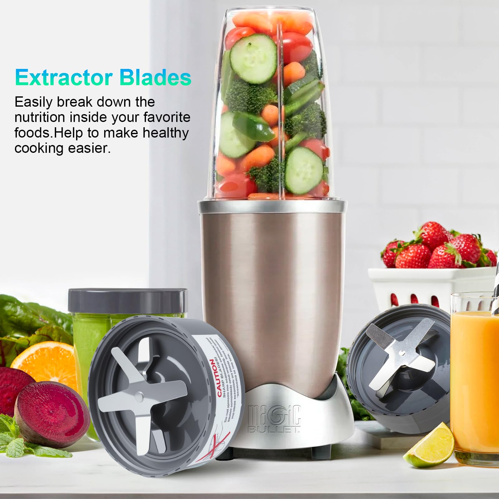 GuanQiao 2-pack includes two cross blades and a gasket for easy replacements