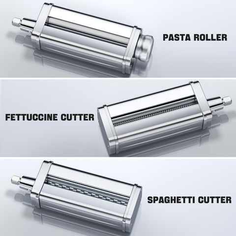 GuanQiao stainless steel rollers ensure smooth pasta rolling and clean cuts.