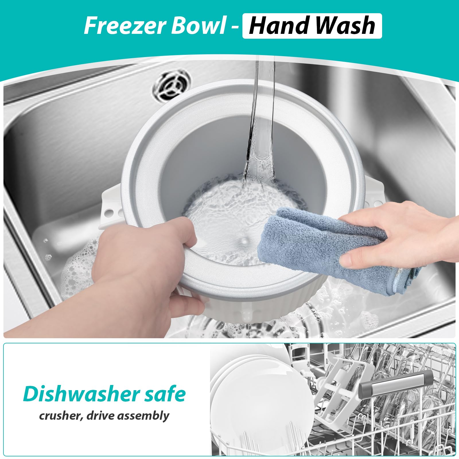 GuanQiao parts are top-rack dishwasher-safe for easy cleanup