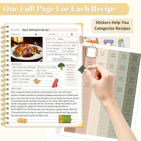 GuassLee back pocket stores clippings and loose notes for quick reference.
