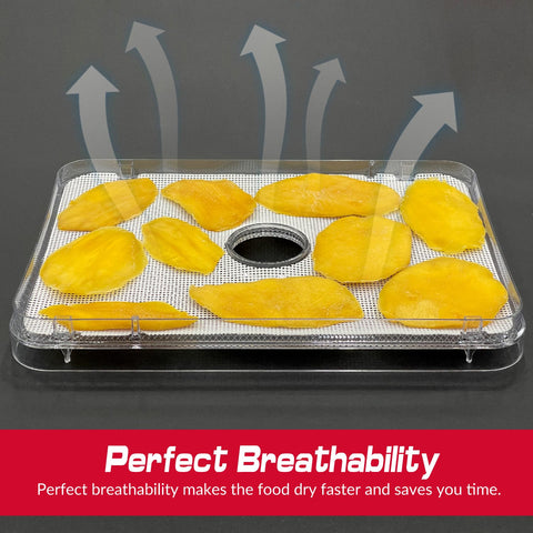 GUCUJI 1x1mm mesh ensures even airflow and prevents small fruit loss