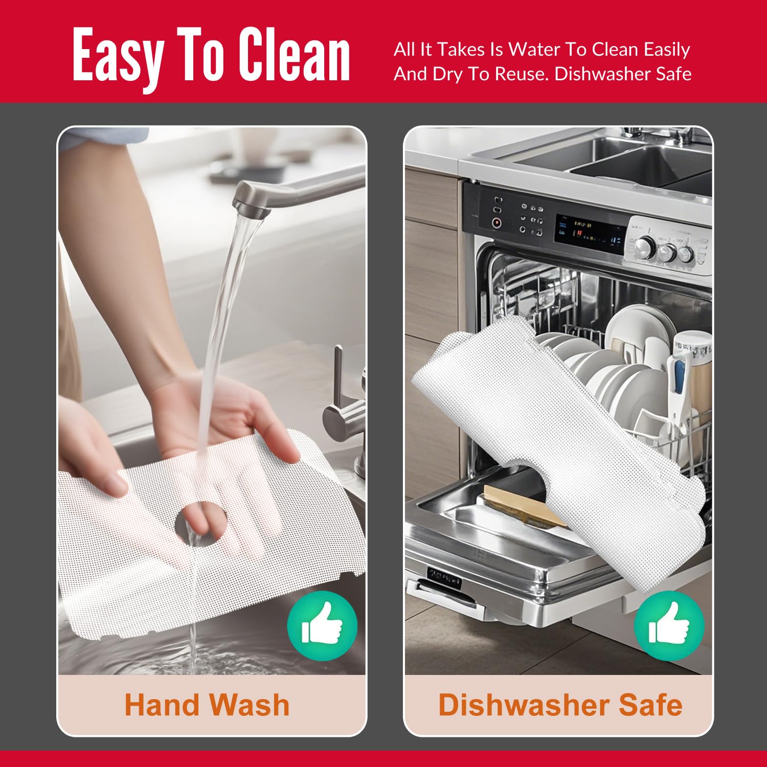 GUCUJI BPA-free and reusable sheets reduce waste in your kitchen