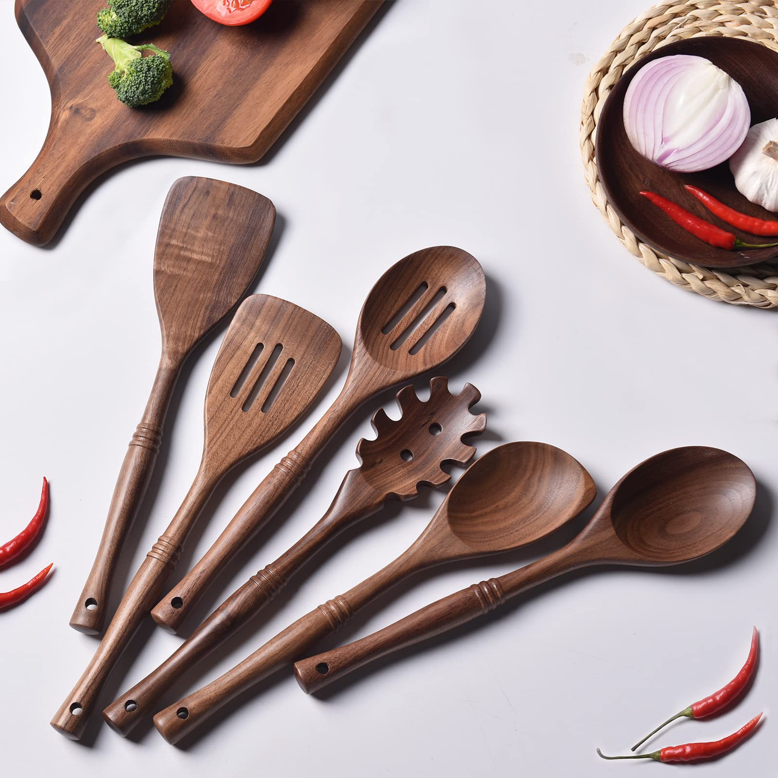 Gudamaye slotted spoon designed for draining and gentle lifting