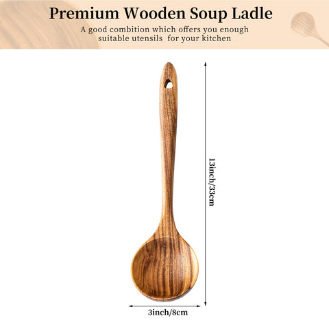 Gudamaye long-handle ladle ideal for reaching deep pots and simmering sauces.
